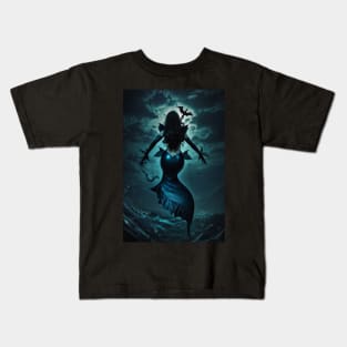 Vampire Mermaid Queen Kids T-Shirt